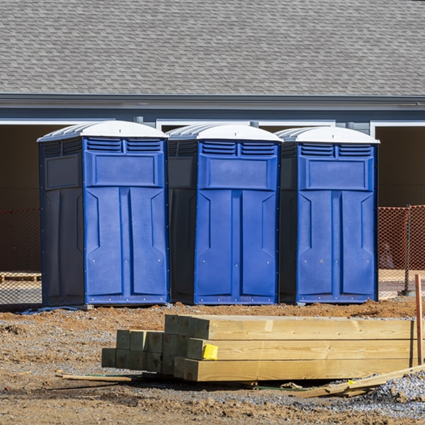 how do you ensure the portable restrooms are secure and safe from vandalism during an event in Belcourt